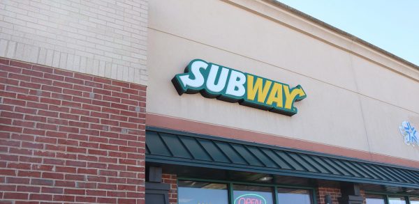 Exterior shot of subway, a sandwich chain.